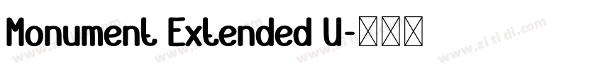 Monument Extended U字体转换